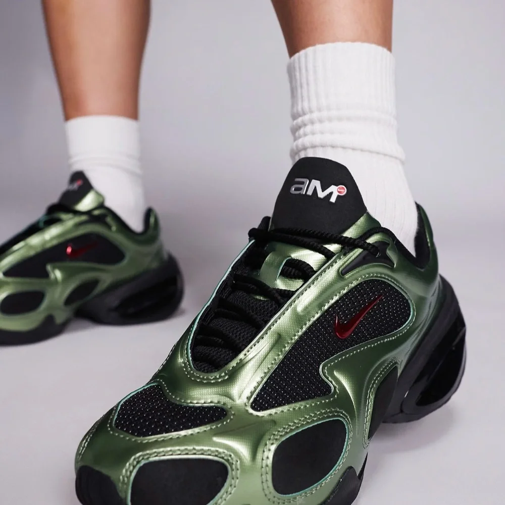 🆕Nike Air Max Muse Metallic Oil Green Sneakers
